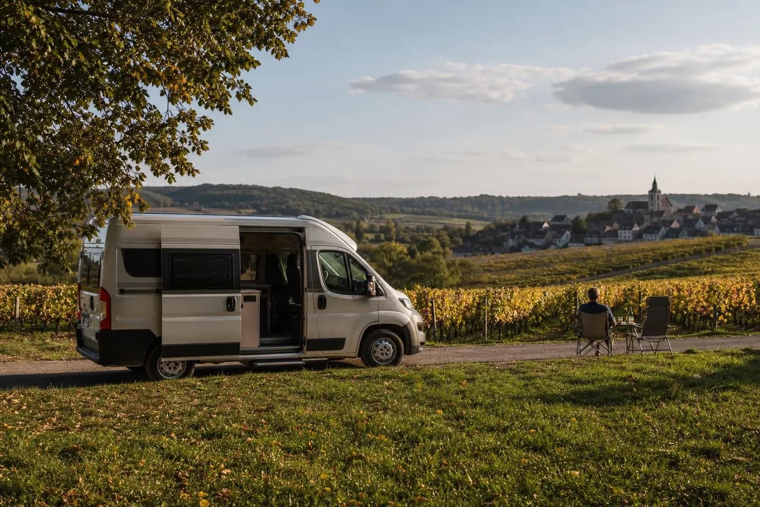 Bourgogne et route des vins en van aménagé au départ de paris