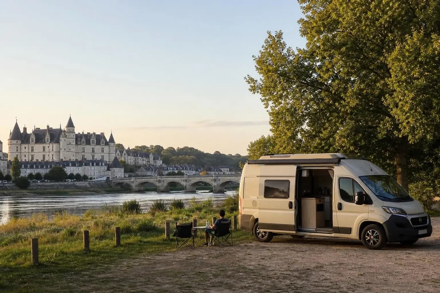 Châteaux de la Loire en van en van aménagé au départ de paris